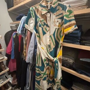 Diane von Furstenberg printed wrap dress